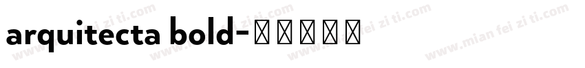 arquitecta bold字体转换
